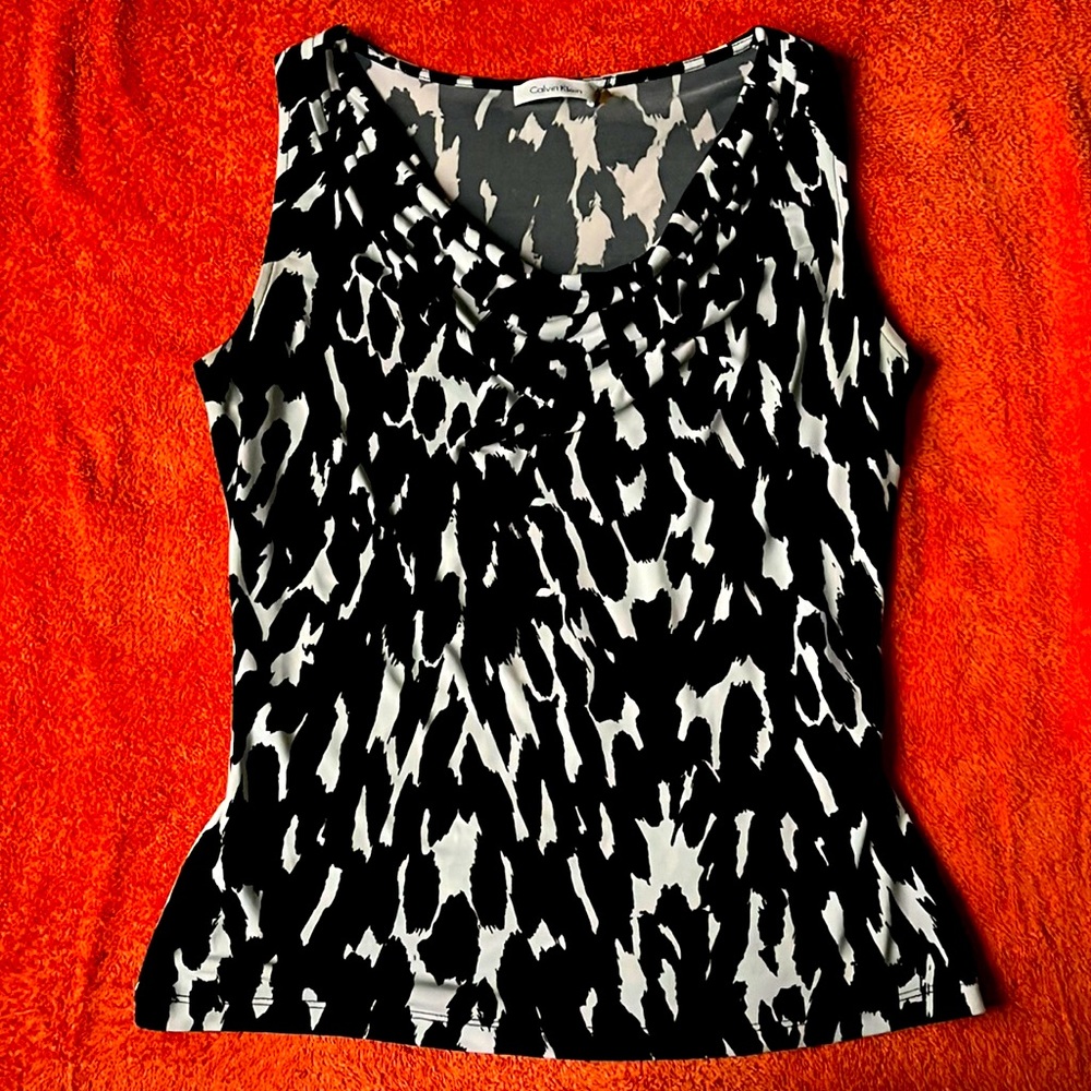 Sleeveless office top by Calvin Klein, size S